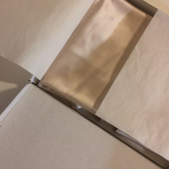 [NEW] [NWT] YEATION Silk Satin Slip Nightgown Rose Gold Pink Dress Chemise [M] - Picture 6 of 8